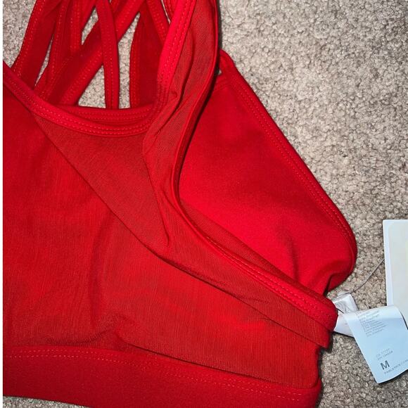 New Fabletics Faye High Impact Sports Bra Heated Red size M - Picture 6 of 8